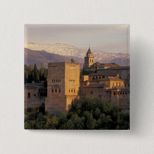 Spain, Granada, Andalucia The Alhambra, 15 Cm Square Badge