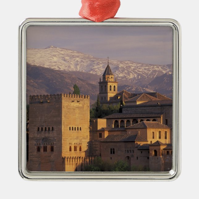 Spain, Granada, Andalucia The Alhambra, 2 Metal Tree Decoration (Front)