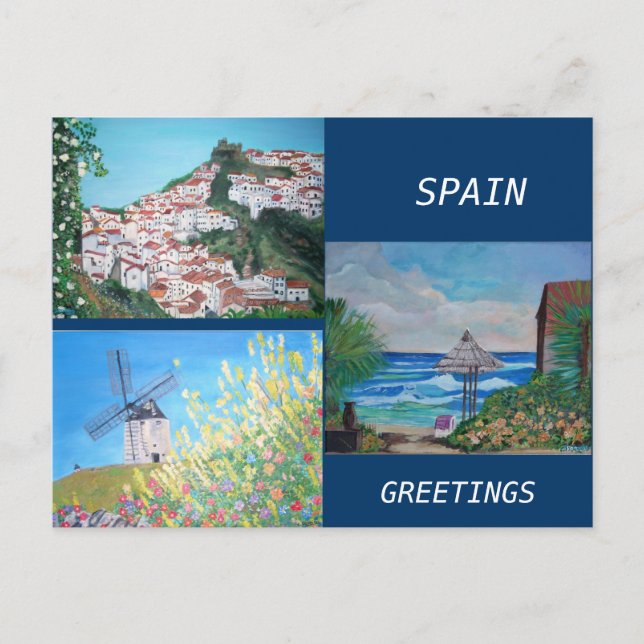 Spain Greetings Postcard (Front)