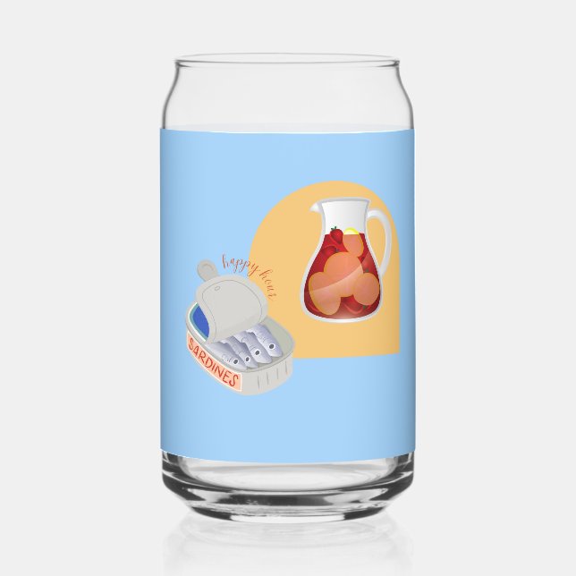  Spain Happy Hour Can Glass (Front)