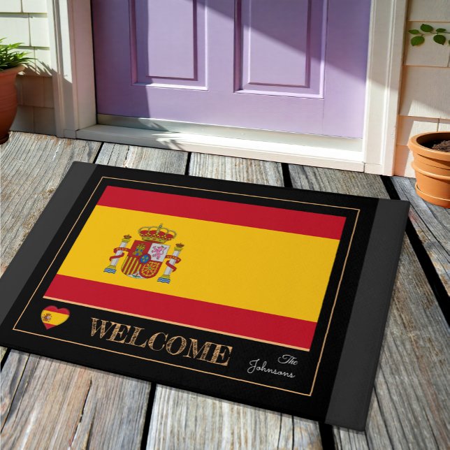 Spain house mat, Spanish Flag sports / Welcome Doormat (Creator Uploaded)