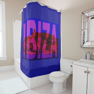 spain ibiza shower curtain