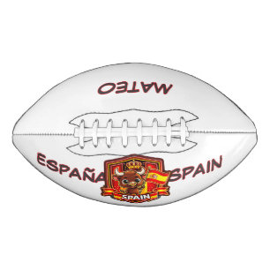 Spain Kids Football w Name American Football