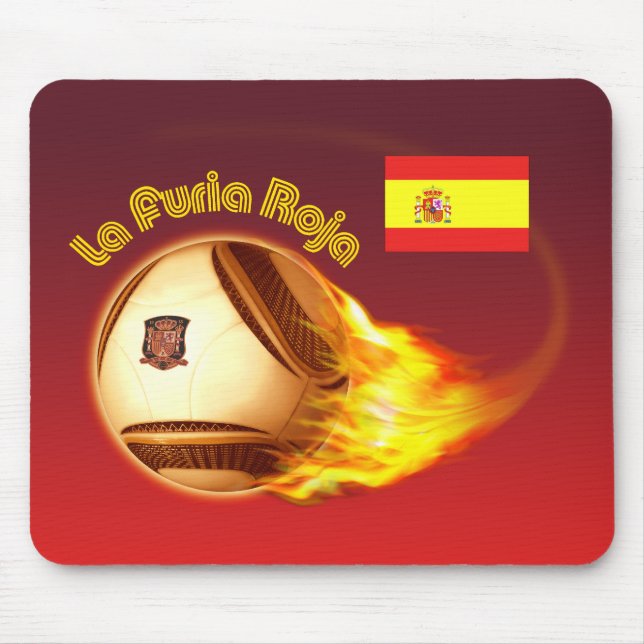 Spain La Furia Roja 2 Mouse Mat (Front)