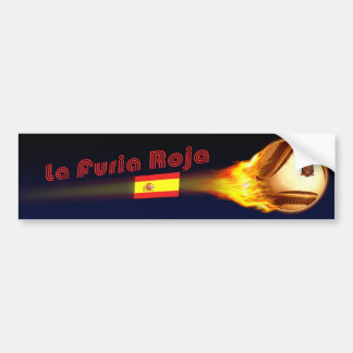 Spain La Furia Roja Bumper Sticker