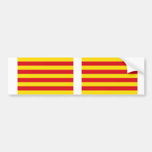 Spain: La Senyera Catalonia Bumper Sticker