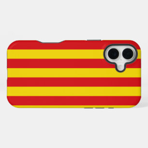 Spain: La Senyera Catalonia Flag iPhone 16 Plus Case