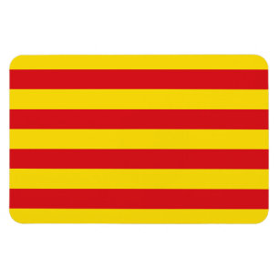 Spain: La Senyera Catalonia Flag Magnet