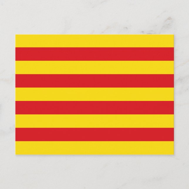 Spain: La Senyera Catalonia Postcard (Front)