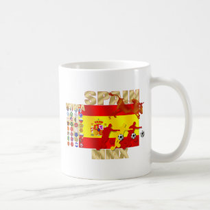 Spain Large España Flag Raging bull Toro Gifts Coffee Mug