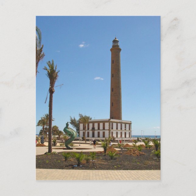 Spain - Lighthouse at Maspalomas - Gran Canaria Postcard (Front)