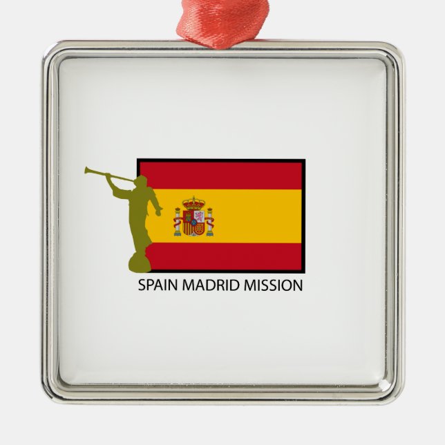 SPAIN MADRID MISSION LDS CTR METAL TREE DECORATION (Front)