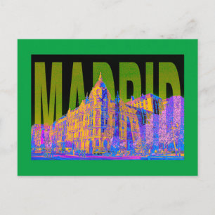 spain madrid postcard