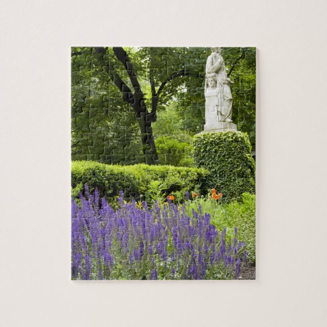 Spain, Madrid. Royal Botanic Garden aka Real Jigsaw Puzzle (Vertical)