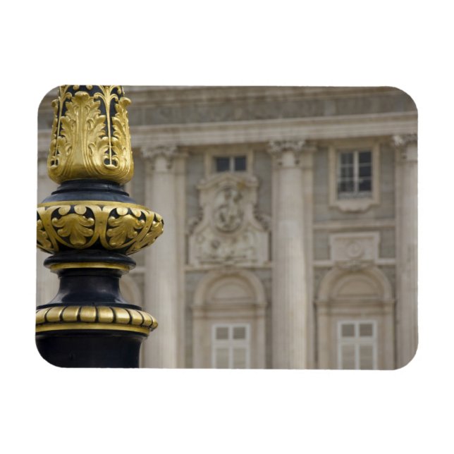 Spain, Madrid. Royal Palace, ornate gilded lamp Magnet (Horizontal)