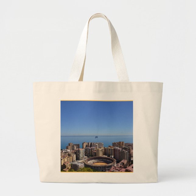 SPAIN: Malaga's Plaza de Toros canvas tote bag (Front)