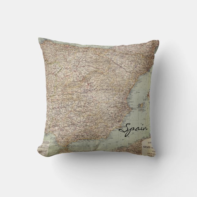 Spain map cushion (Front)