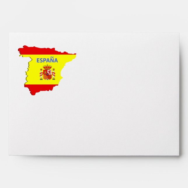Spain map envelope (Front)