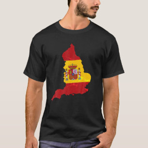 Spain Map Football Supporter Visitor Spanish Socce T-Shirt