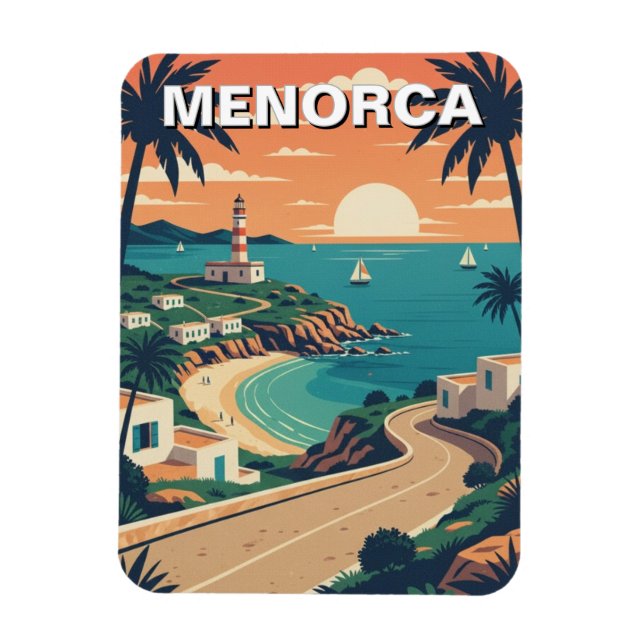 Spain Menorca Postcard Magnet (Vertical)