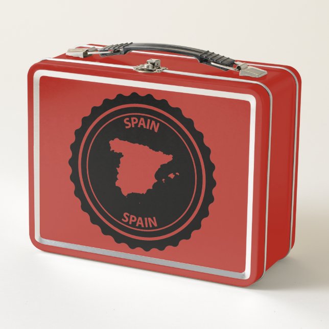 Spain Metal Lunch Box (Front)