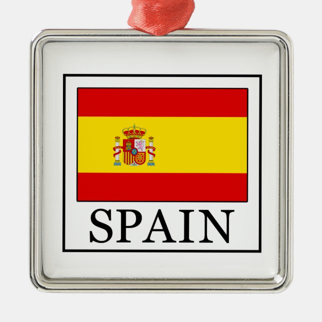 Spain Metal Tree Decoration (Front)