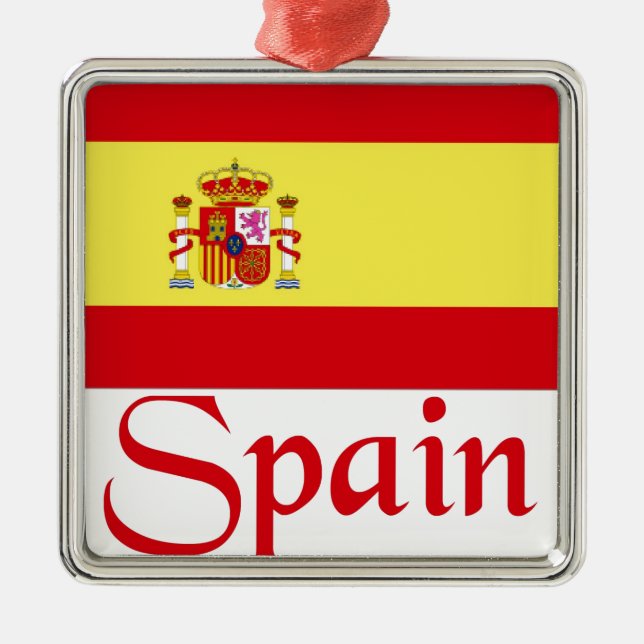 Spain Metal Tree Decoration (Front)