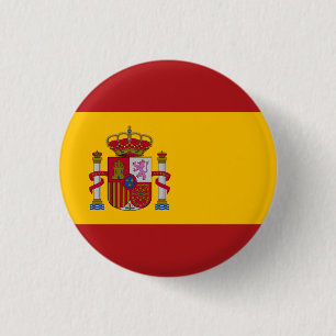 Spain National Flag 3 Cm Round Badge