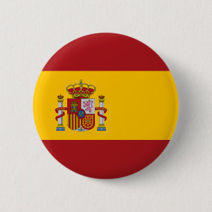 Spain National Flag Button