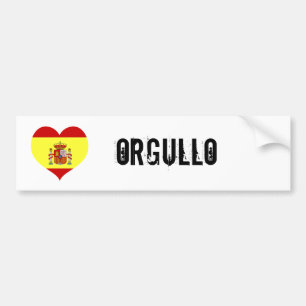 Spain orgullo bumper sticker