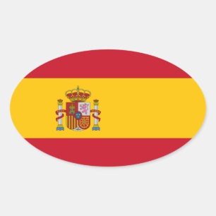 Spain Oval Sticker