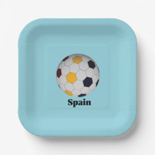 Spain Paper Plate