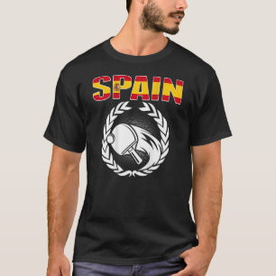 Spain Ping Pong Spanish Table Tennis Team Suppor T-Shirt