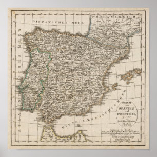 Spain, Portugal 6 Poster