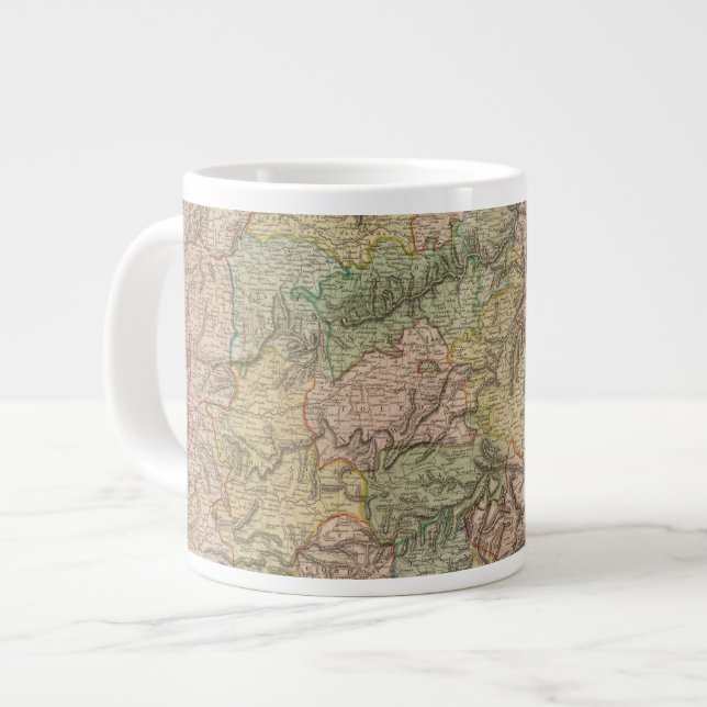 Spain, Portugal 7 Large Coffee Mug (Front Left)