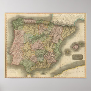 Spain, Portugal 7 Poster