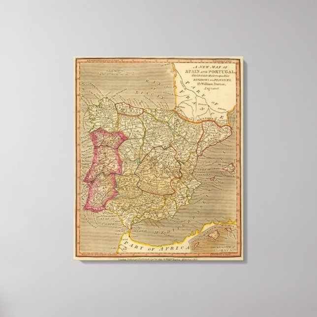 Spain, Portugal Canvas Print (Front)