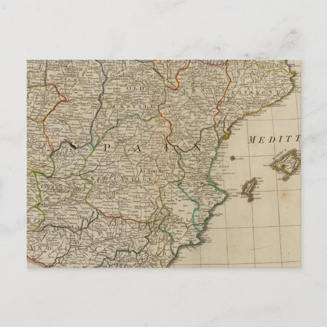 Spain, Portugal Postcard (Front)