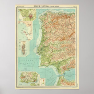 Spain & Portugal western section Poster