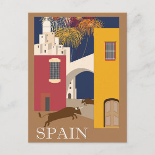 Spain Poster Postcard