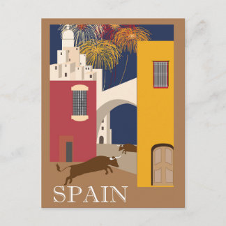 Spain Poster Postcard