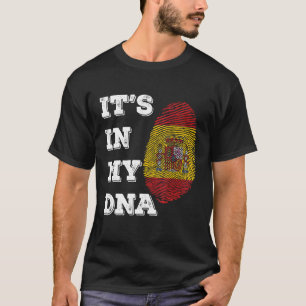 Spain Proud Spanish Flag State Flag DNA Flag Count T-Shirt