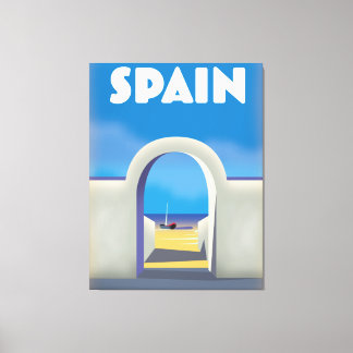 Spain Retro Vacation art Canvas Print