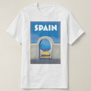 Spain Retro Vacation art T-Shirt