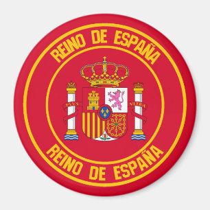 Spain Round Emblem Magnet
