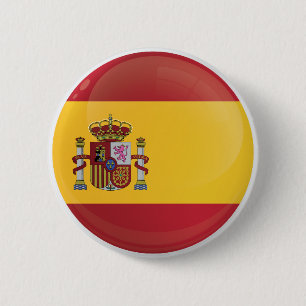 Spain  Round Icon Flag 6 Cm Round Badge