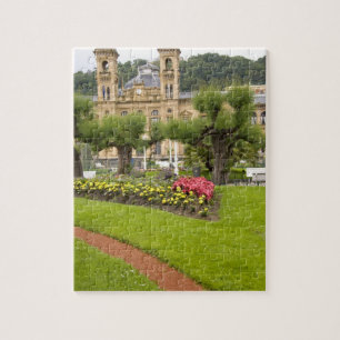 Spain, San Sebastian. Popular seaside resort, Jigsaw Puzzle