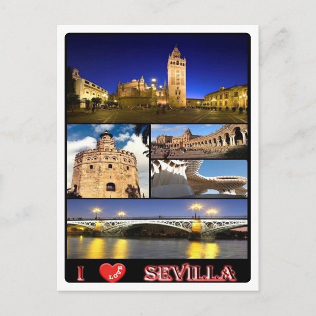 Spain - Sevilla - I Love - Postcard (Front)
