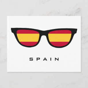 Spain Shades custom text & colour postcard