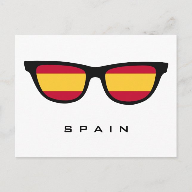 Spain Shades custom text & colour postcard (Front)